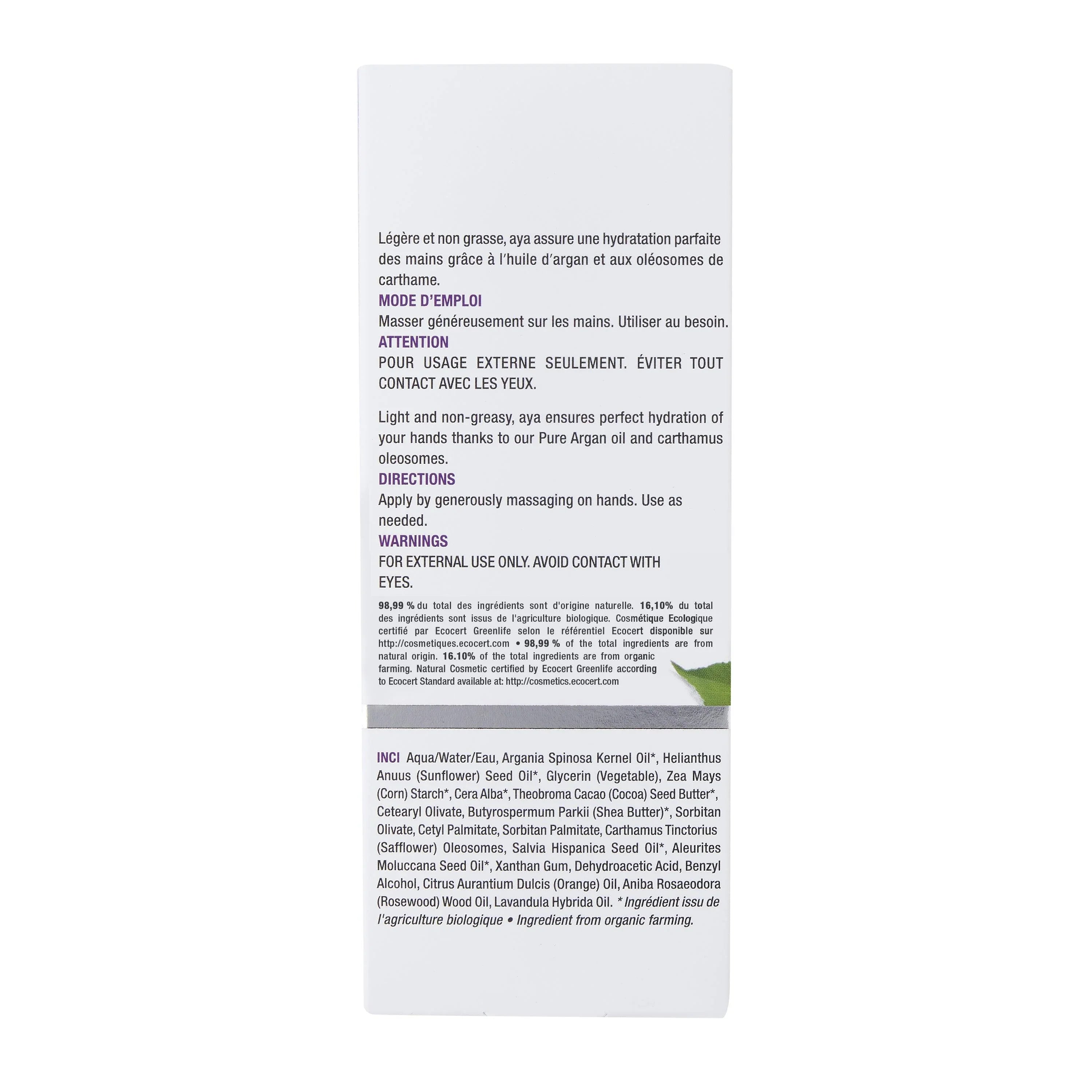 aya | nourishing hand cream - Zorah biocosmétiques