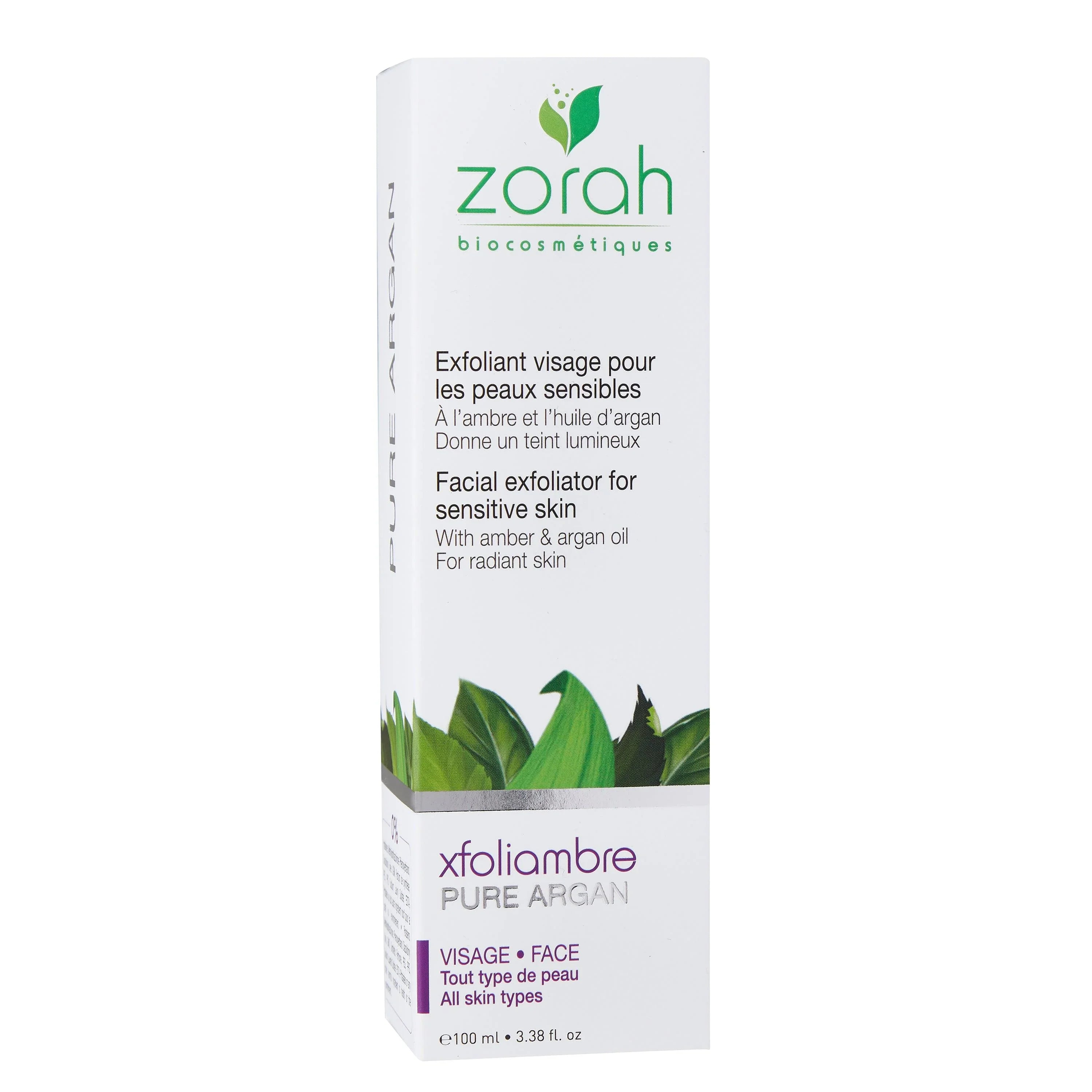 xfoliambre | facial exfoliator for sensitive skin - Zorah biocosmétiques