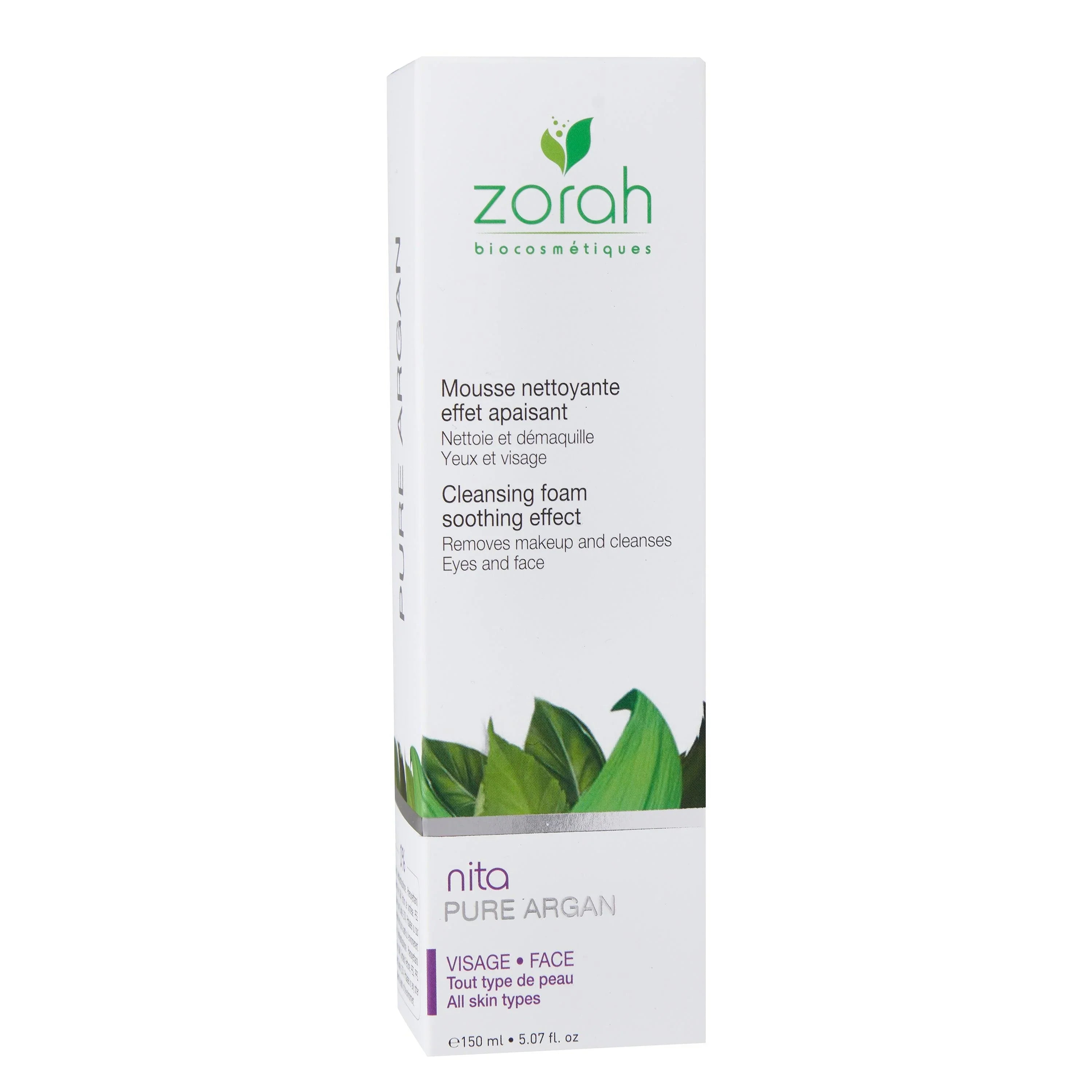 nita | soothing eye and face cleansing foam - Zorah biocosmétiques