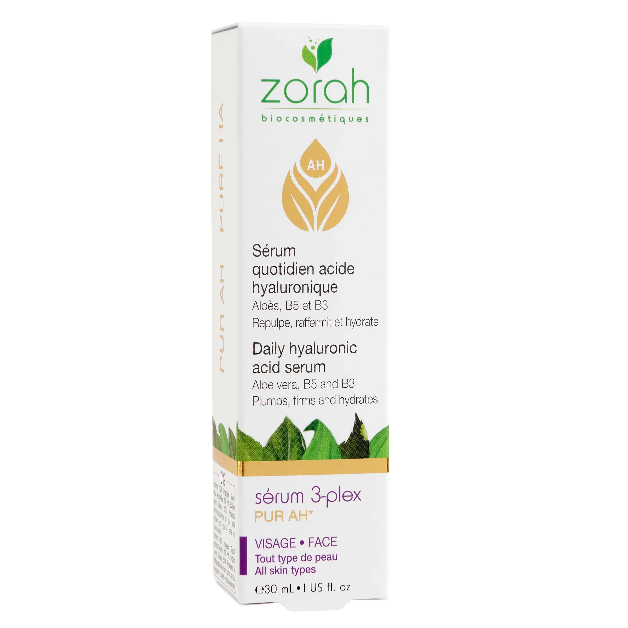 Daily hyaluronic acid serum - Zorah biocosmétiques