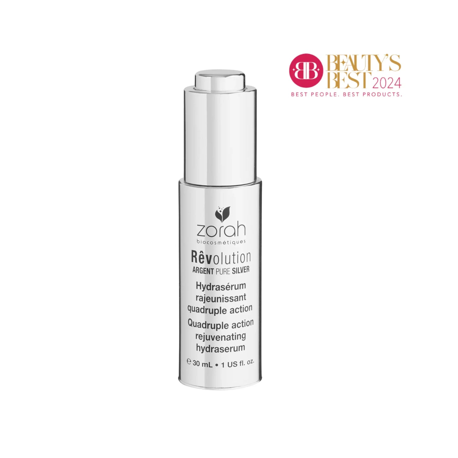 Zorah biocosmétiques_ rêvolution | quadruple action rejuvenating hydraserum - Pure argent