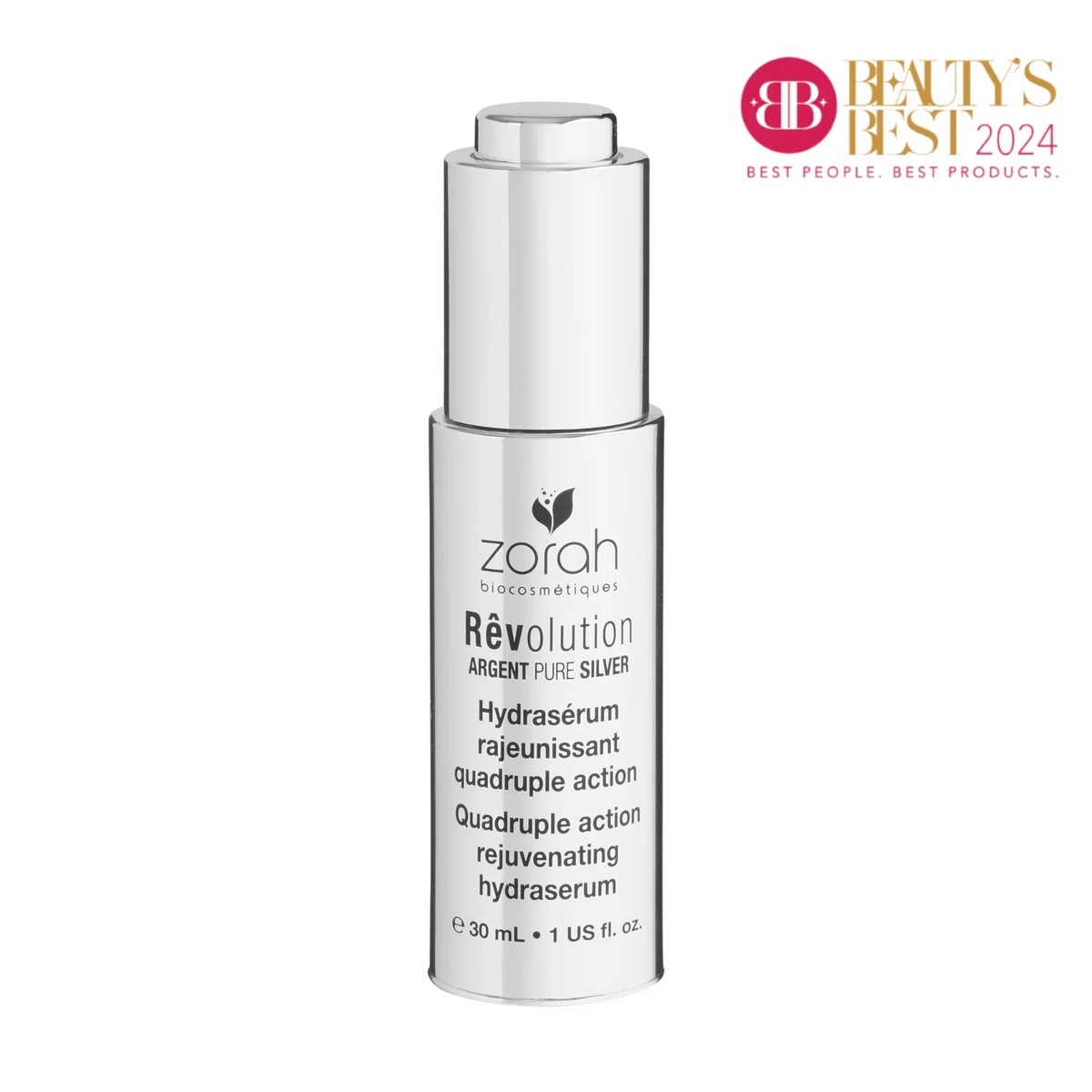 Zorah biocosmétiques_ rêvolution | quadruple action rejuvenating hydraserum - Pure argent