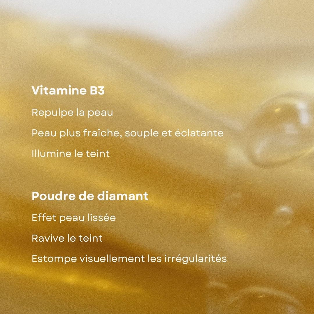 Masque en or et à la poudre de diamant