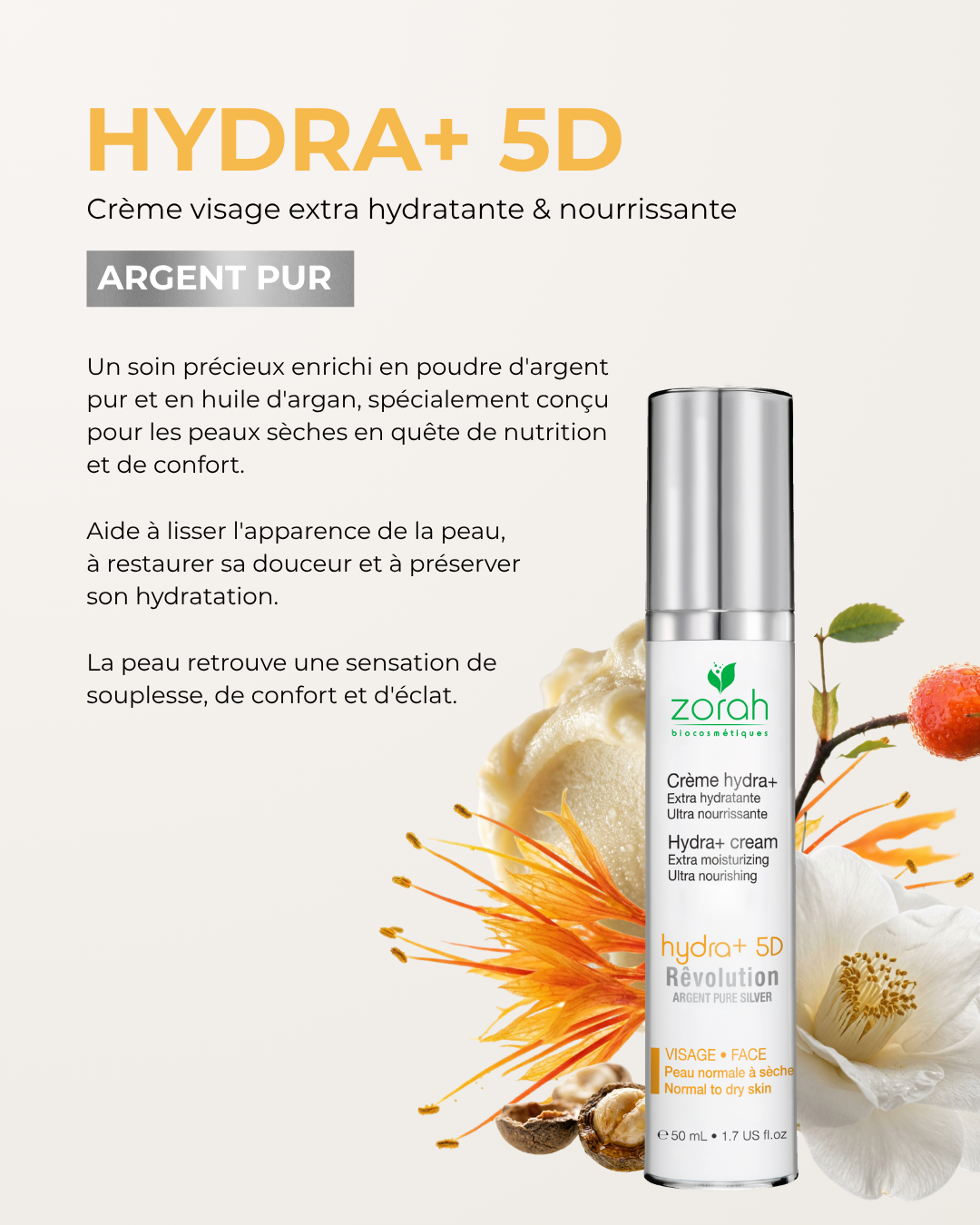 RÊVolution hydra+ 5D | Hydra+ cream - Zorah biocosmétiques