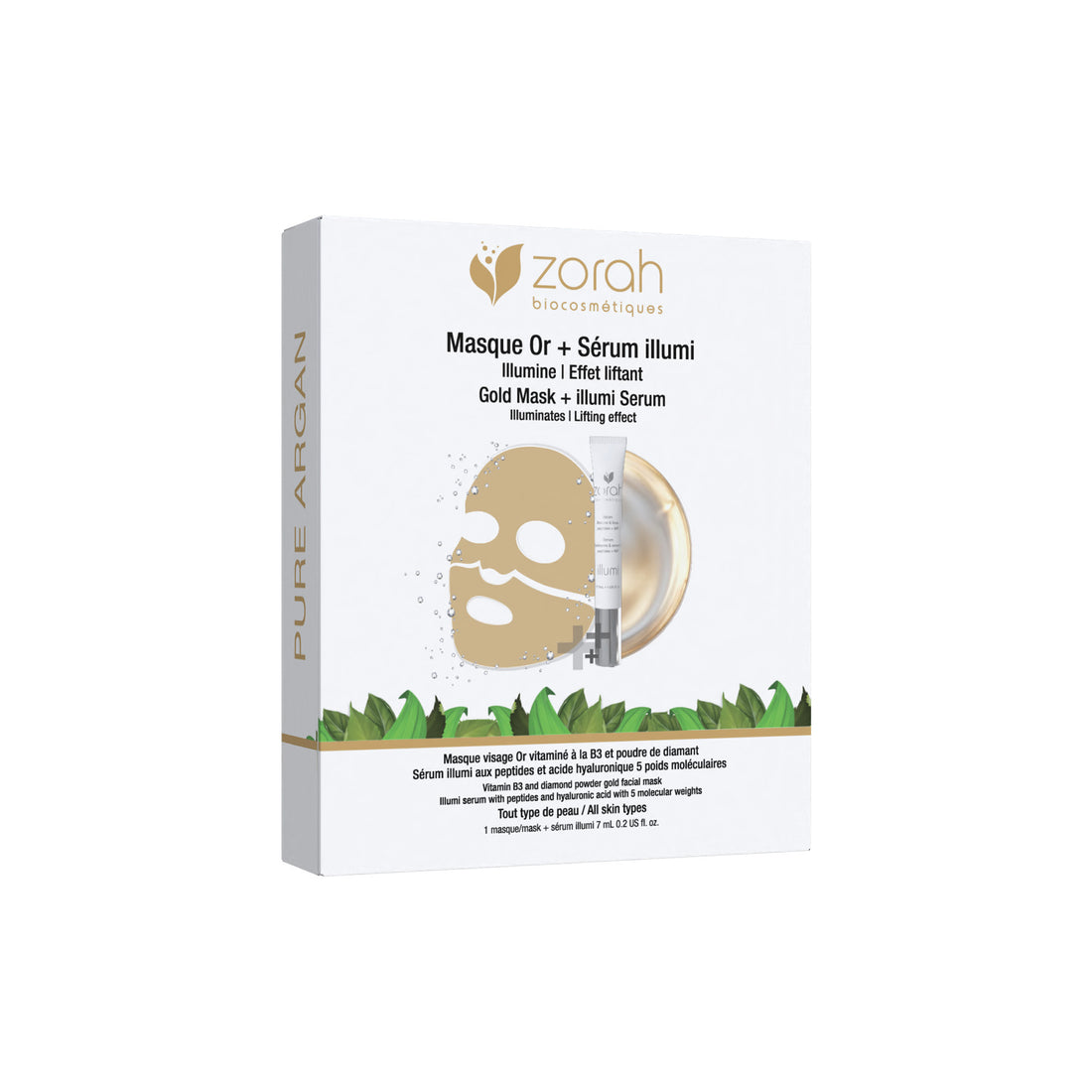 Gold Fusion Face Mask + Illumi Serum Set - Zorah biocosmétiques