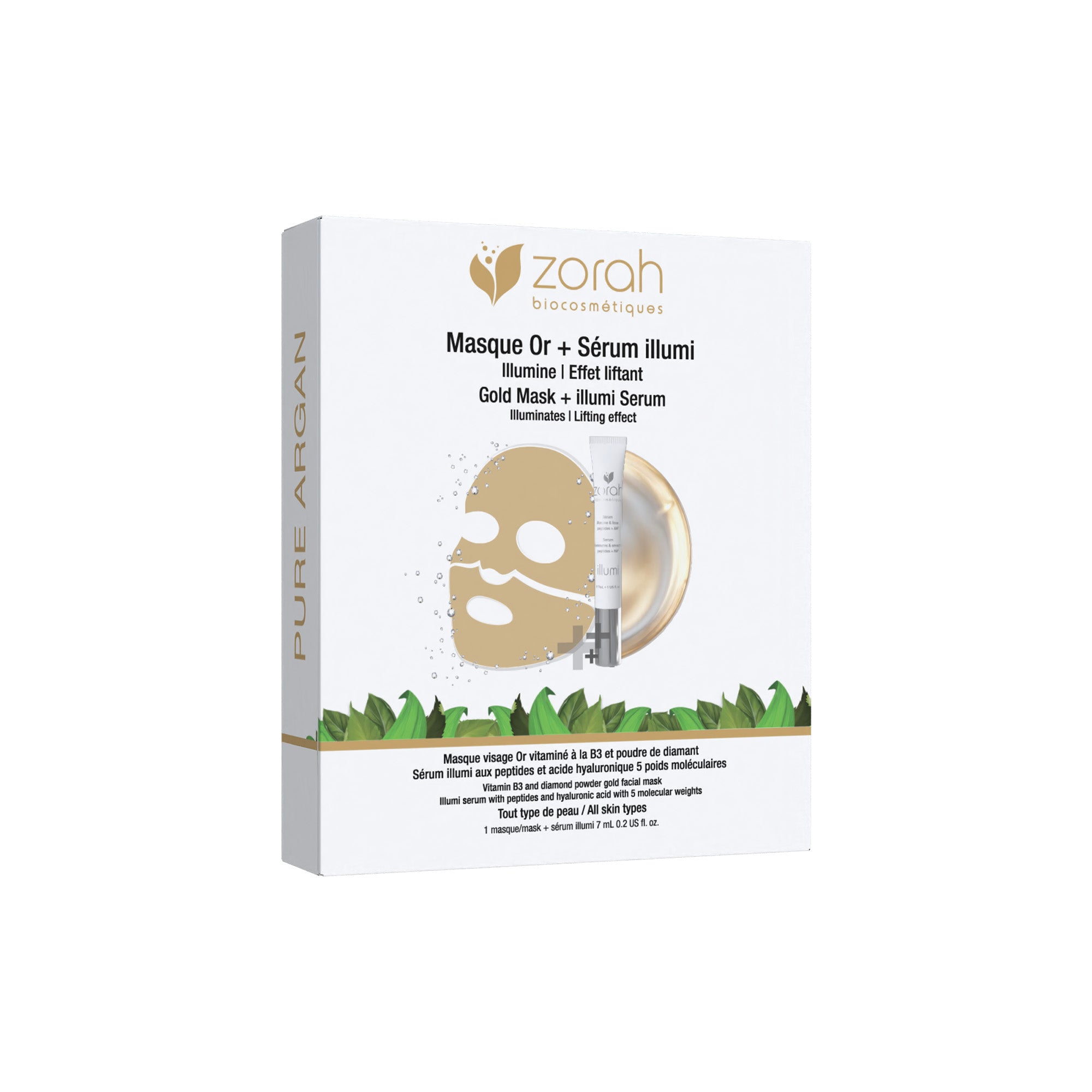 Gold Fusion Face Mask + Illumi Serum Set - Zorah biocosmétiques