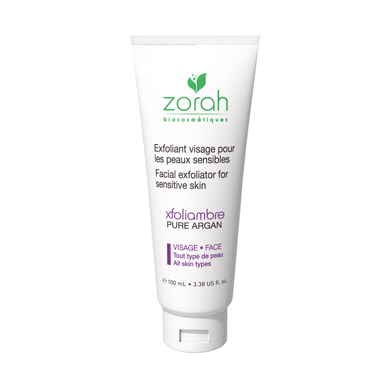 xfoliambre | facial exfoliator for sensitive skin - Zorah biocosmétiques