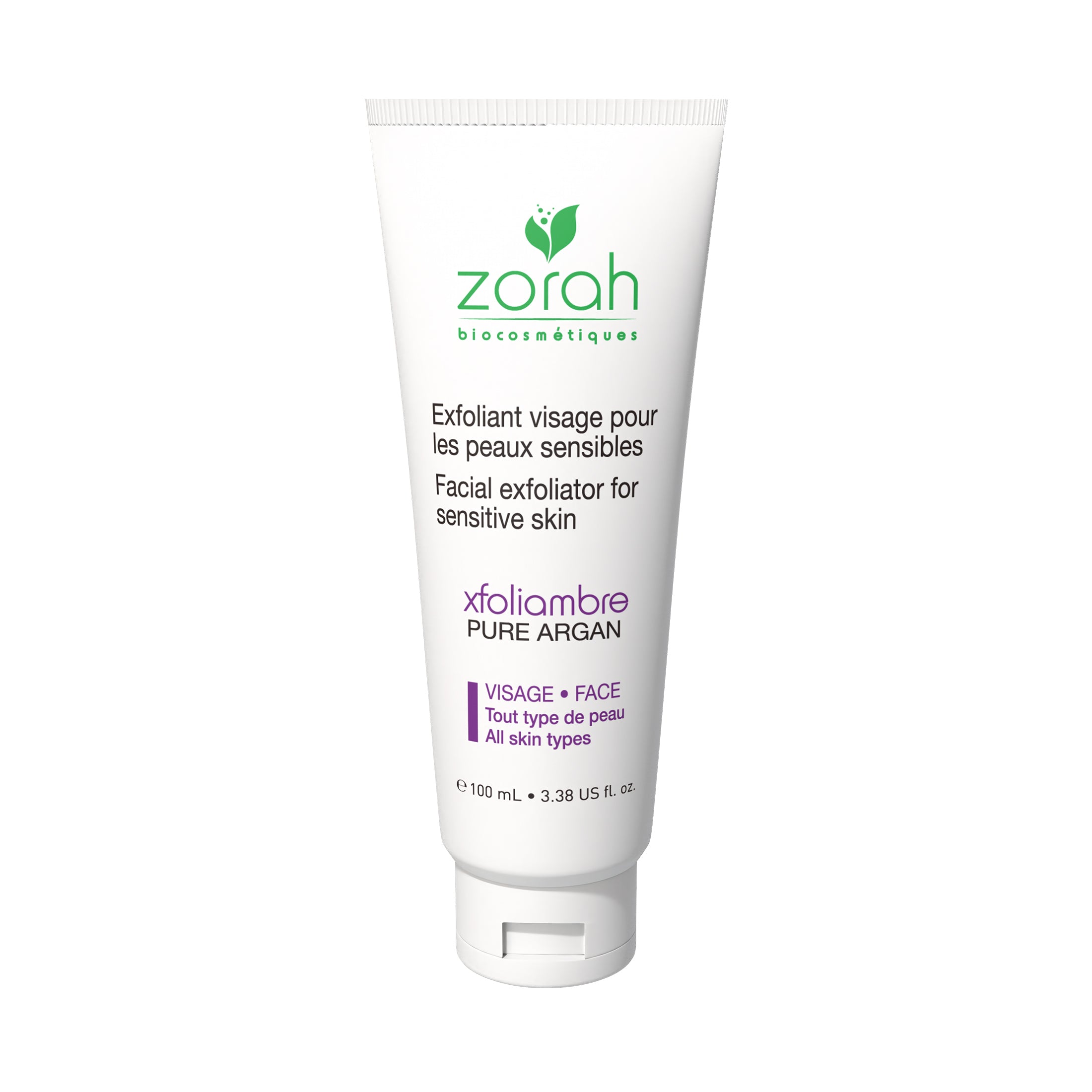 xfoliambre | facial exfoliator for sensitive skin - Zorah biocosmétiques